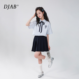 女大童jk套装夏季2025新款初中生学院风夏装夏款短袖13两件套15岁