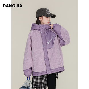 女童加绒外套秋冬款2025新款洋气儿童冬装加厚保暖上衣青少年冬款