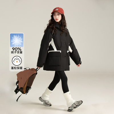 女大童羽绒服2024新款初中生