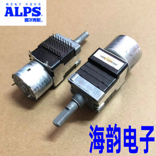 日本ALPS马达电位器RK168型6联B100K遥控功放音量调节24脚带抽头