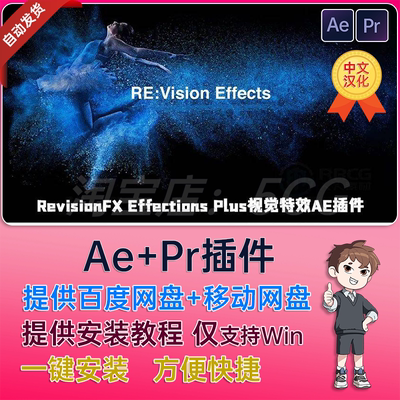 慢动作降噪去闪动态模糊视觉套装AE/PR插件RE v25.08 Win中文汉化