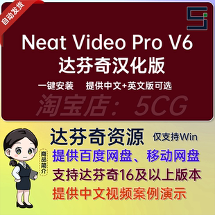 Video Win中文汉化版 专业视频降噪达芬奇插件 Neat V6.0.0 Pro