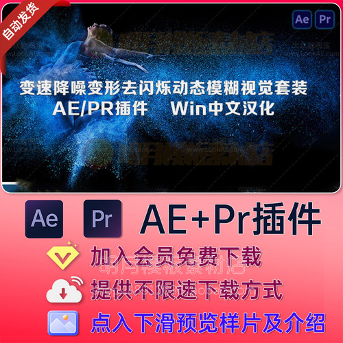 Win汉化版AE/PR视觉特效插件合集 REVisionFX Effections v23.08