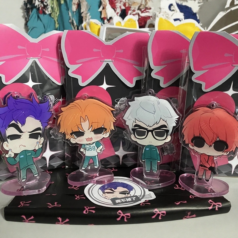 鱿鱼TG同款小蜜薯小橘子白馒头紫薯兔亚克力创意立牌桌面摆件收藏