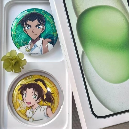 名侦探柯南 窗边的思念 远山和叶 服部平次 吧唧美谷同人胸针收藏