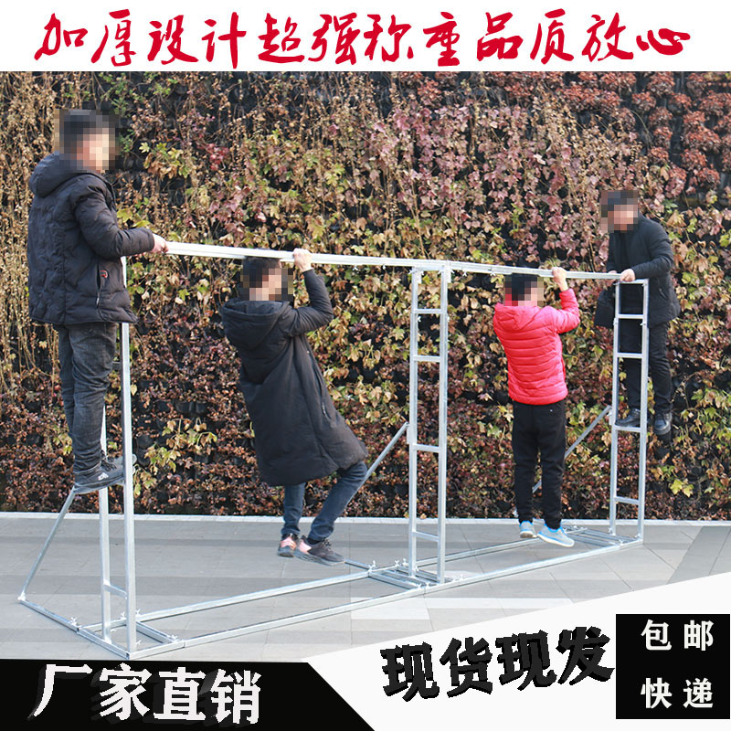 婚庆道具支撑架伸缩杆户外广告喷绘布简易快装舞台桁架防风背景架