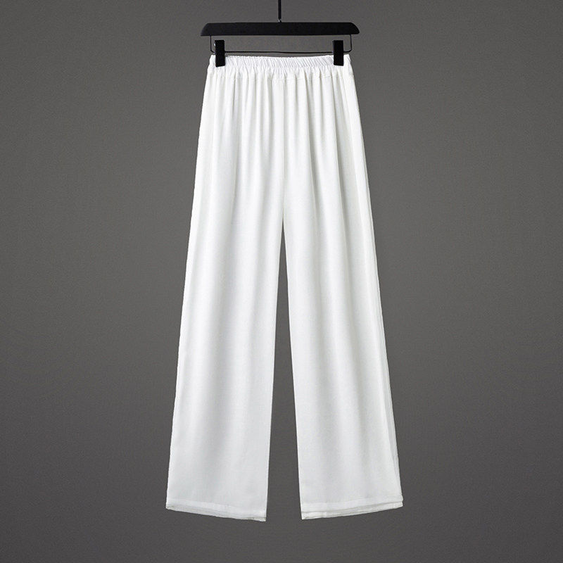 秋季薄款雪纺冰丝长裤男士中国风仙气禅意汉服裤子垂感棉麻阔腿裤,男装,唐装,淘宝优惠券,粉丝福利购,淘宝优惠卷