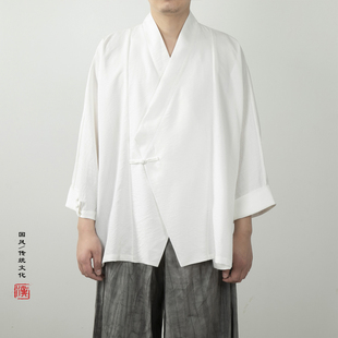 夏装新款中国风男装改良汉服新中式男外套休闲立领宽松传统服饰