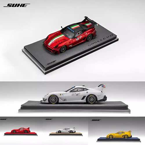 【金属红 现货】SUHE 1:64 法拉利 599XX EVO 限量树脂汽车模型