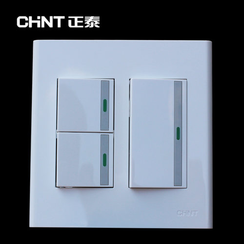 chnt正泰开关插座120三开墙壁