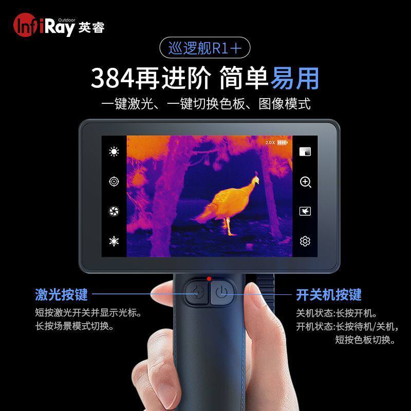 英睿巡逻舰R1热成像夜视仪R1+户外高清红外线寻鸟天眼