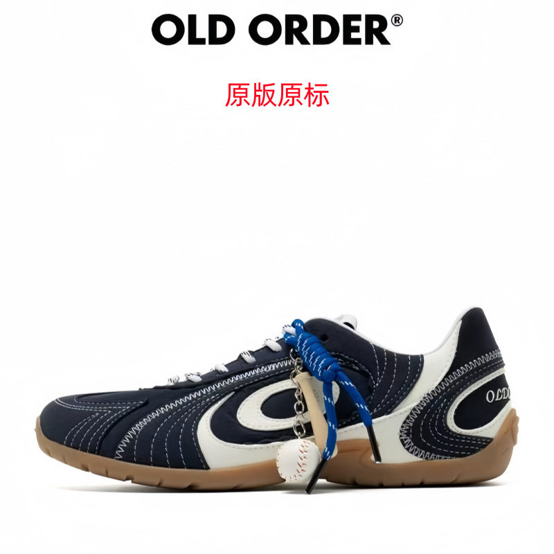 OLDORDER-涡轮Lite-蓝调时刻Blue Hour 海军蓝色德训鞋薄底鞋男女