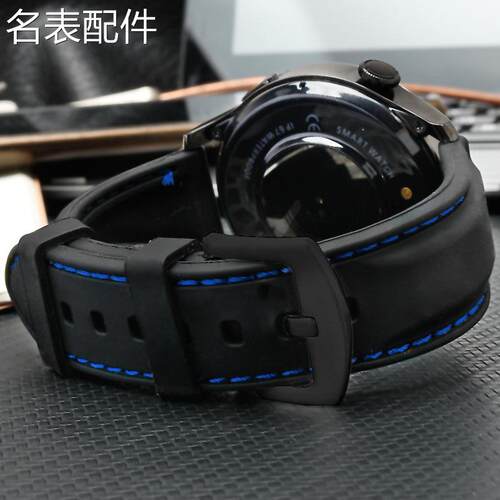 2025新款代用适用于橡胶真皮手表带适用帝舵碧湾百年灵复仇者黄狼