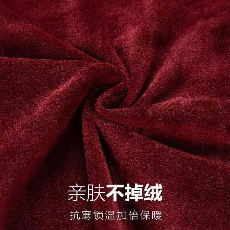 男士保暖衬衫纯棉黑色条纹中老年爸爸防含高档保暖休闲衬衣