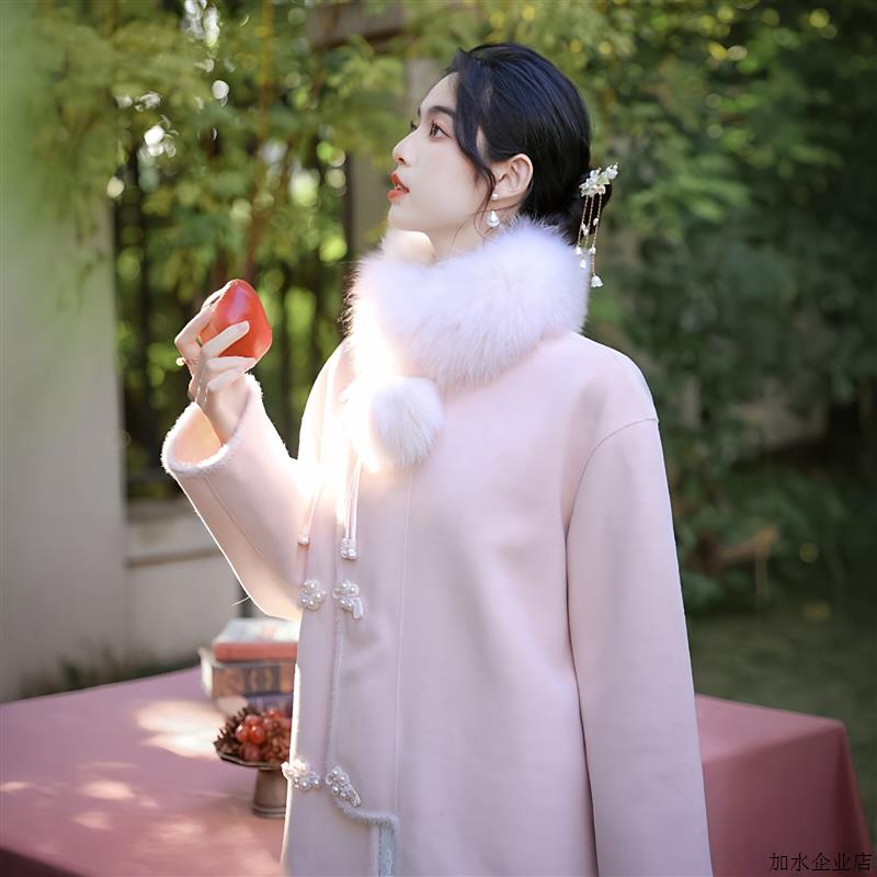 2025秋冬新中式改良旗袍高端大气上档次年轻款民国风白色宴会礼服