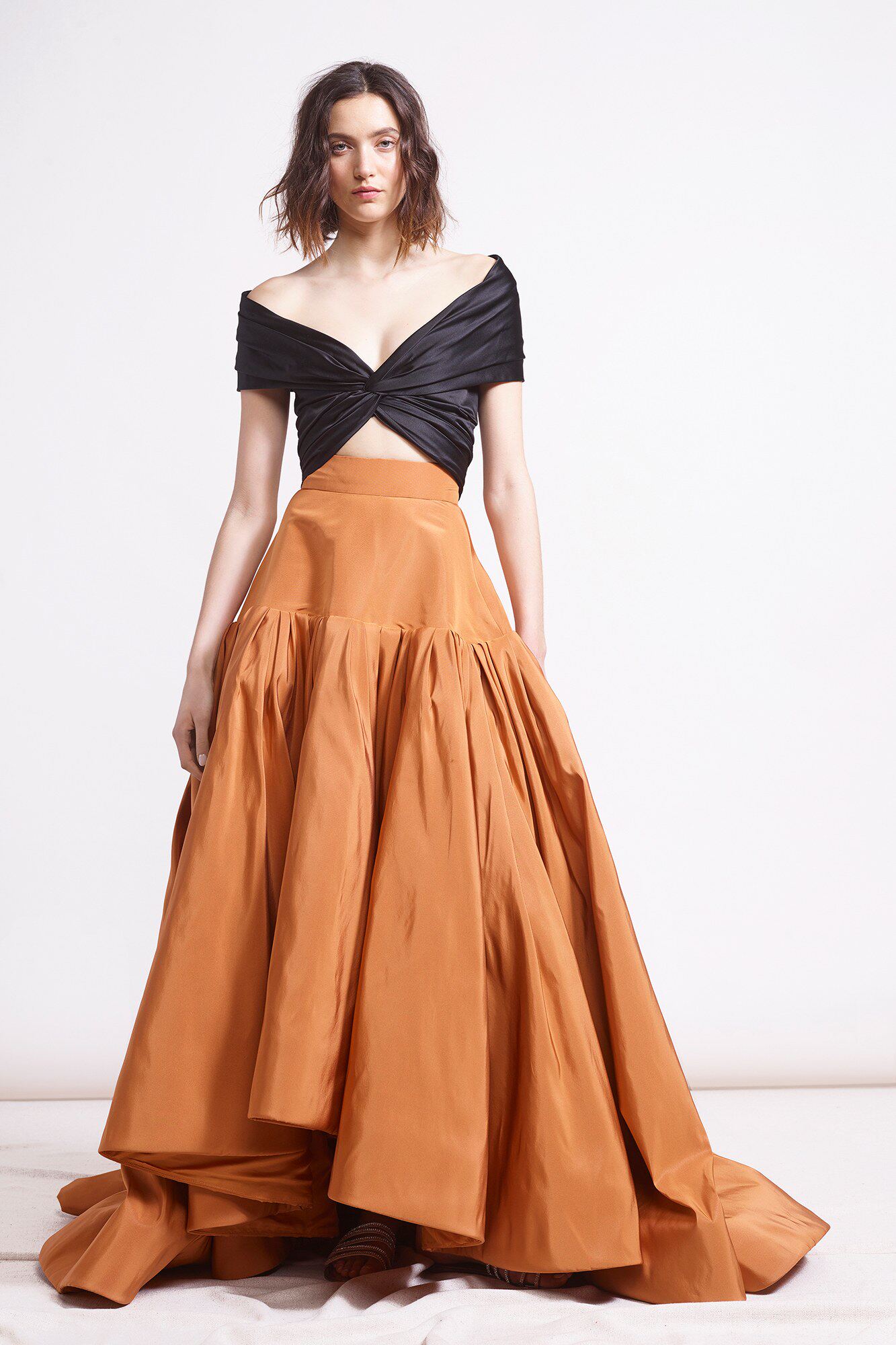 15年老店 reem acra 两件套双色拼接红毯晚会酒会日常约会晚礼服