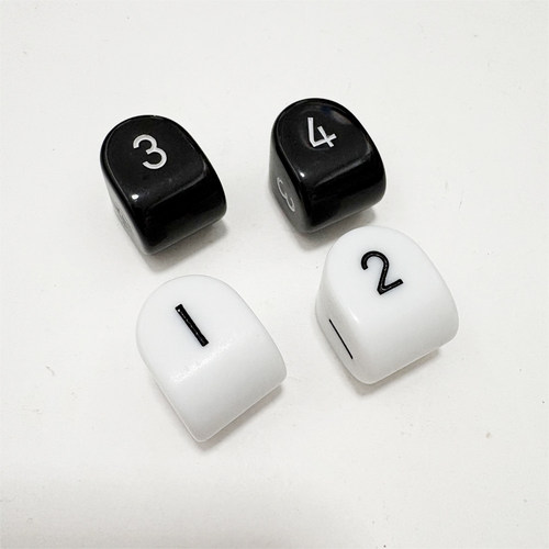 D4特殊形状4面骰子1234数字四面不规则色子(D&D)桌游配件Dice