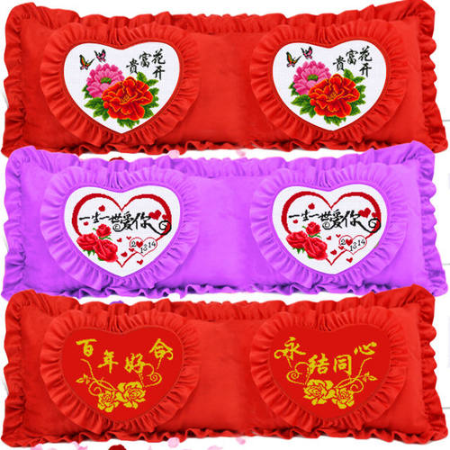 新款十字绣双人枕头自己卧室结婚