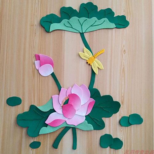diy非遗作业堆绣画布手工材料包