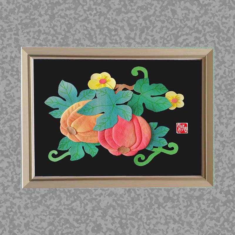 凤羽传奇布贴画纯棉非遗手工DIY