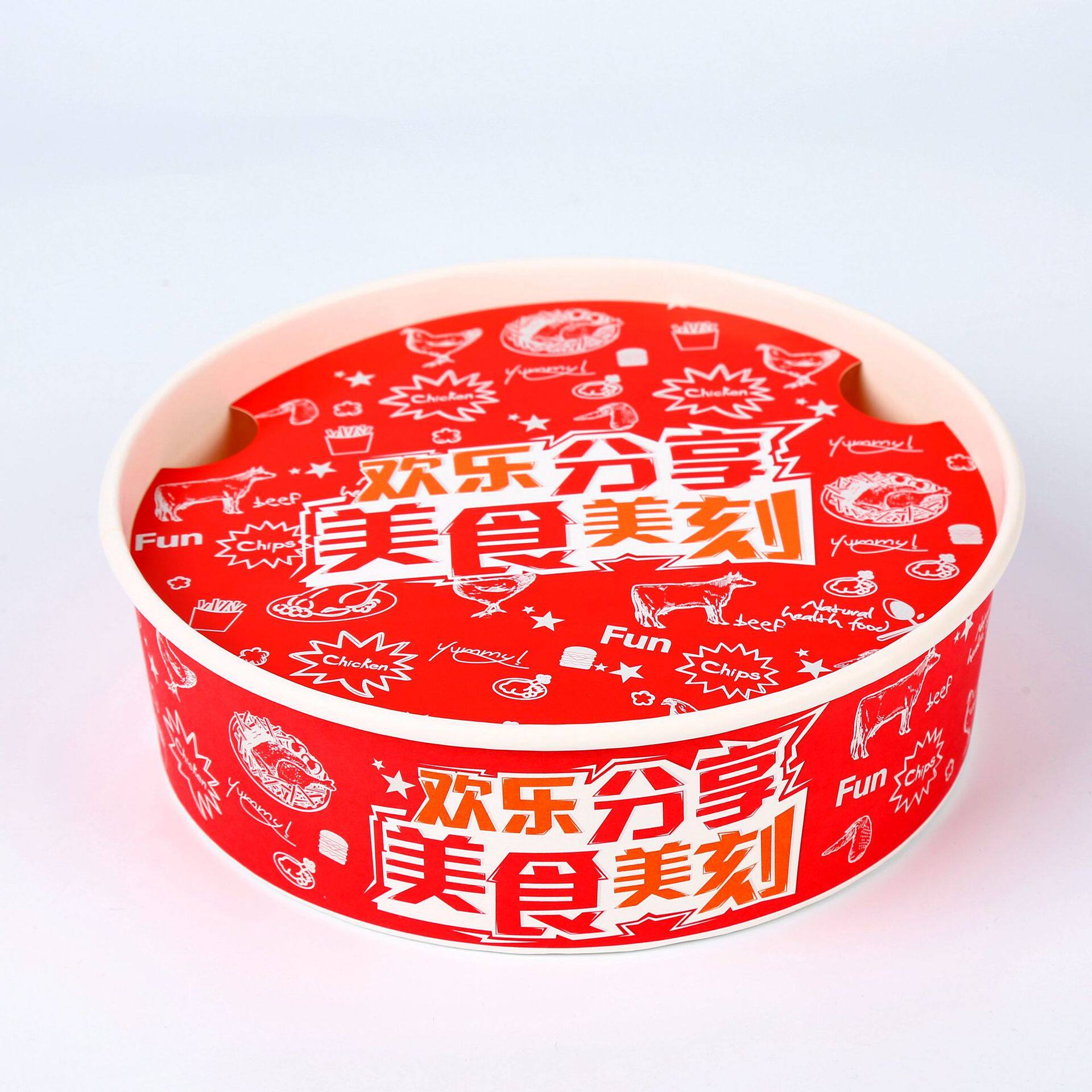 一次性外卖炸鸡拼盘打包盒