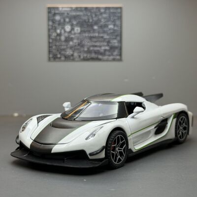 新款 车致合金1比32柯尼JESKO跑车声光儿童玩具车模型摆件