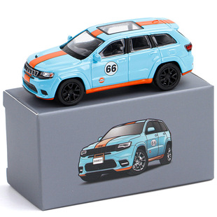 新款 [盒装]1比64 吉普切诺基SUV 袖珍合金汽车玩具模型 JV