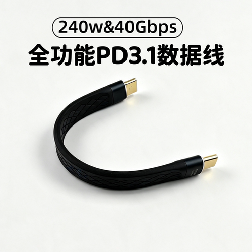 雷电4双typec数据线双头USB4全功能短线公对公适用17苹果iPhone15vivo笔记本macbook移动硬盘PD3.1软充电240W