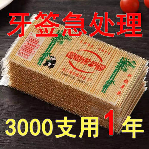 高档一次性两头尖竹签便携家用剔牙神器细牙签盒随身携带礼品实用