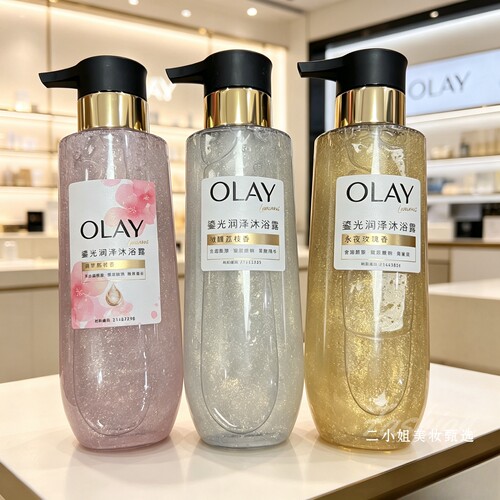 OLAY玉兰油鎏光润泽桃花瓶沐浴露