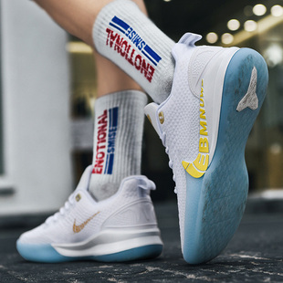 Manba/科比5代篮球鞋男青蜂侠低帮儿童运动鞋实战学生球鞋黑曼巴