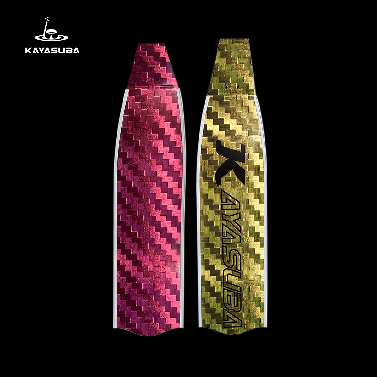 黄银系列自由潜超轻纯碳脚蹼水肺潜水专业长袜鞋