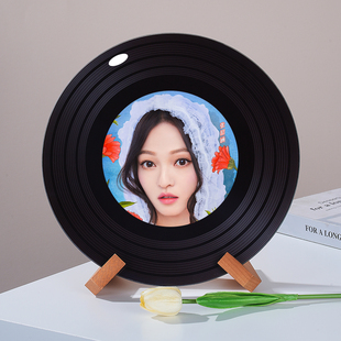 张韶涵可定制黑胶唱片摆件杂志架酒馆装饰桌面摆件创意生日礼物