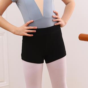 中腰舞蹈短裤女三分裤黑色芭蕾舞打底裤舞蹈生专用练功裤舞蹈裤