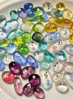 【宠物石头】彩色多巴胺手工DIY夜光树脂摆件可以养的宠物石头