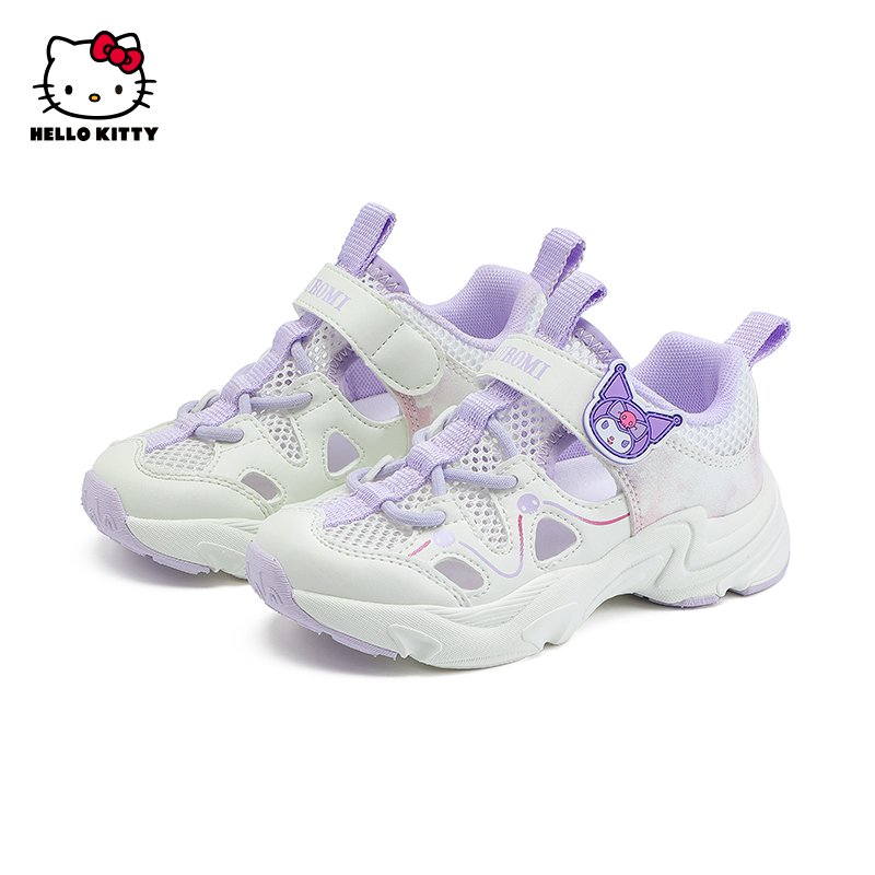 HelloKitty童鞋女童运动鞋2025夏季新款儿童透气单网鞋镂空凉鞋