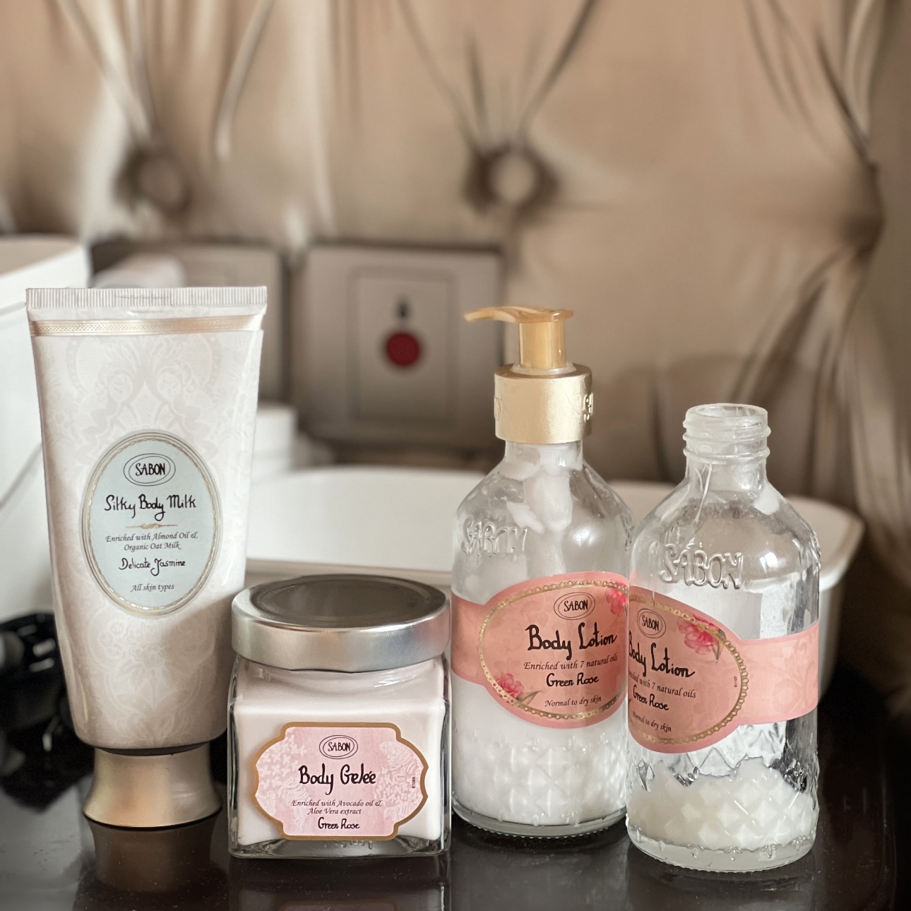 保税仓！仅此一批 sabon身体乳翠绿玫瑰/柑橘花香身体乳50ml