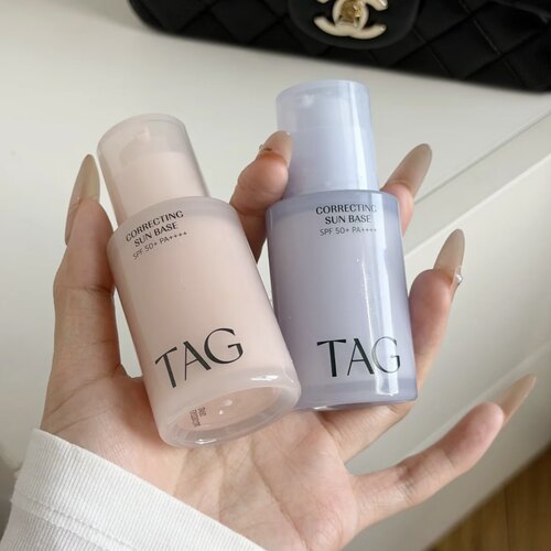 保税仓直发！TAG蓝色隔离妆前乳高倍防晒提亮水润保湿打底伪素颜