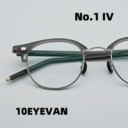 10EYEVAN no1 IV进口日本手工眼镜玳瑁浅灰板材纯钛商务休闲