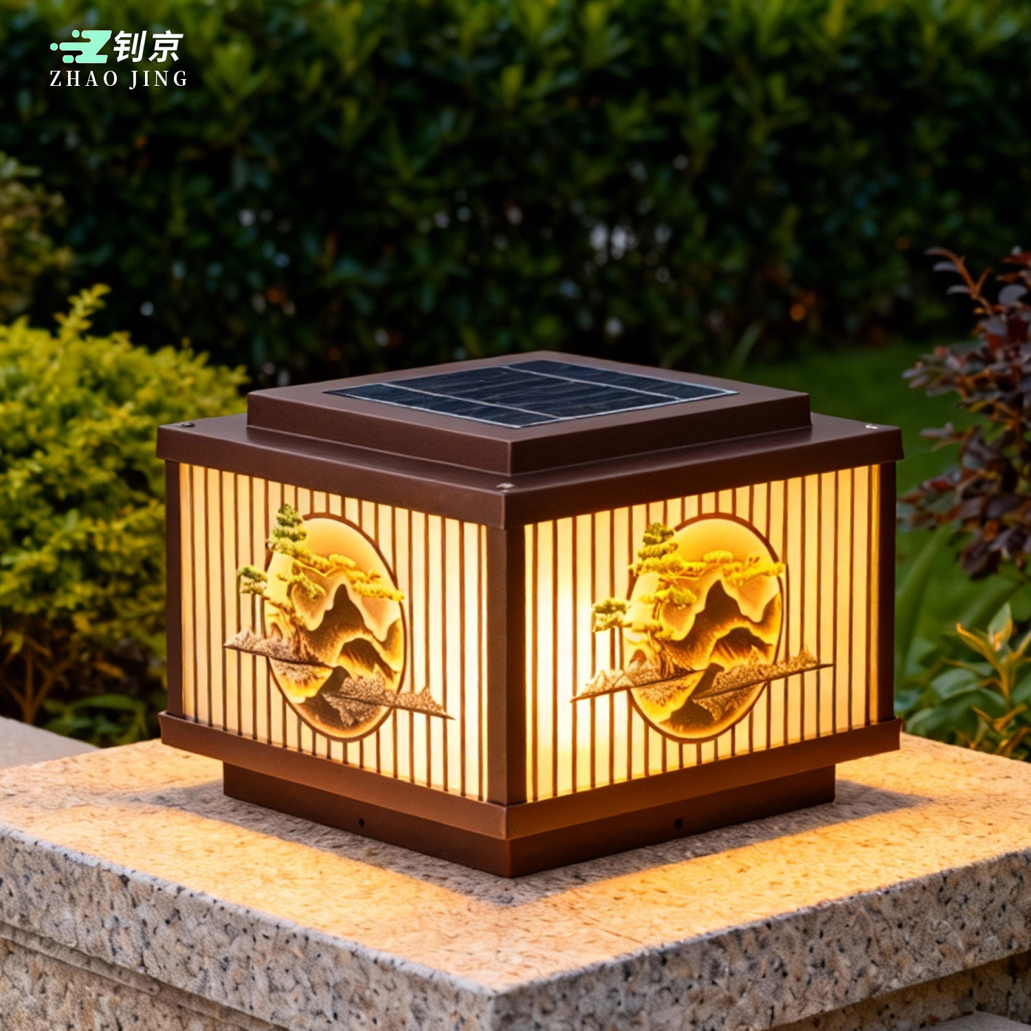 压铸铝太阳能柱头灯【工厂直销】图片