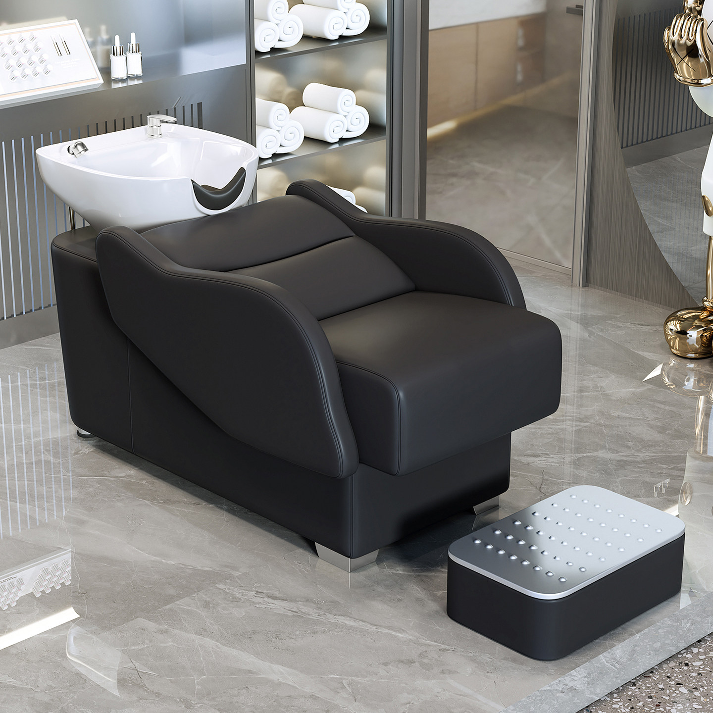 发廊专用专业洗头床美发床理发店美容院洗发椅带脚踏板洗头按摩床,商业/办公家具,美容床/美发床/洗头床,淘宝优惠券,粉丝福利购,淘宝优惠卷