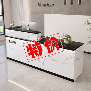店前台 收银台商用店铺柜台简约现代小型吧台桌柜美容院理发店服装