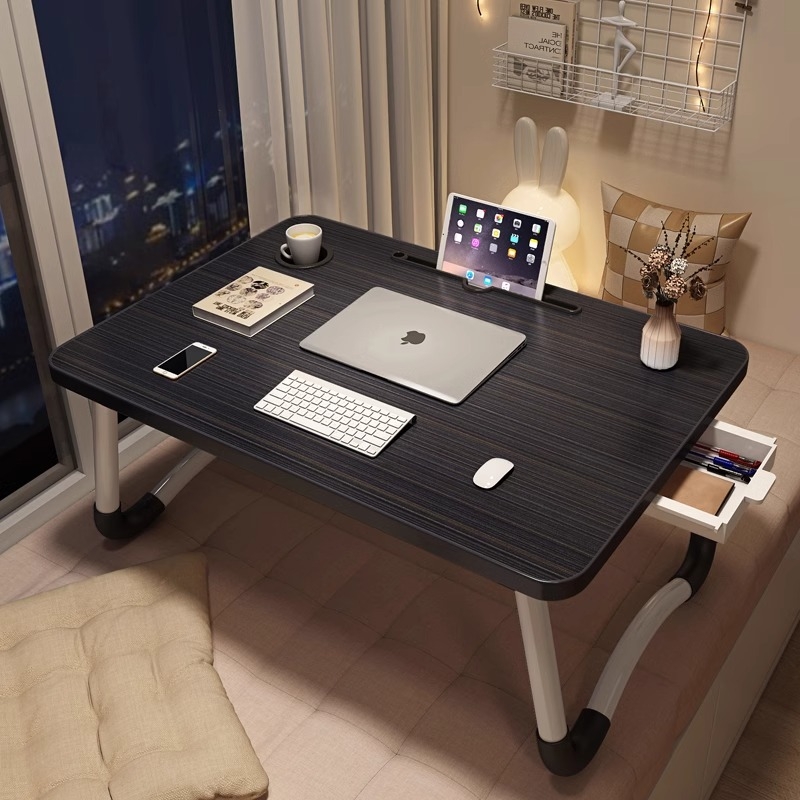 床上小桌子可折叠学习书桌笔记本电脑桌支架懒人卧室飘窗桌坑几大