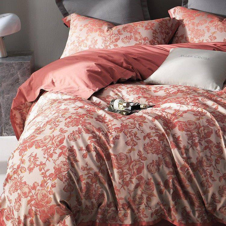 轻奢风100支长绒棉四件套高端数码印花被套全棉双人床上用品1.8m,床上用品,床品套件/四件套/多件套,淘宝优惠券,粉丝福利购,淘宝优惠卷