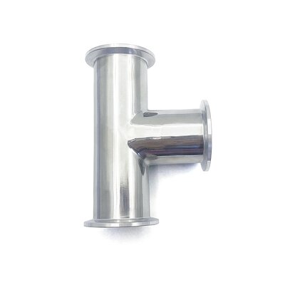 快接头真空规管40mmx40三口管件接管KF40等径三通部件10mm卡箍304