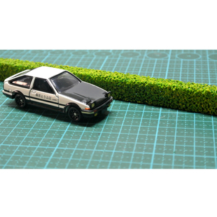 1:64比例绿化带绿篱灌木车模型场景配件公园街景马路缩微道具摆件