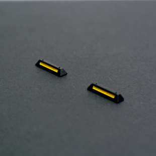 1:64比例挡车轮限位倒车挡定位止退器车模场景配件停车位模型缩微