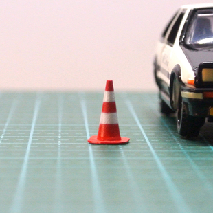 1:64比例路锥雪糕筒车模场景配件修理厂修车工具模型缩微道具摆件