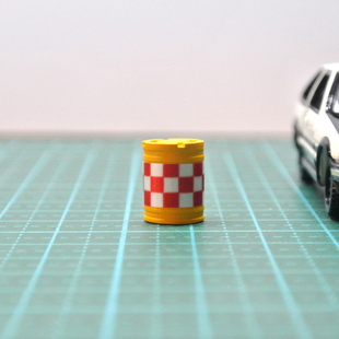 1:64比例防撞桶车模场景配件修理厂修车工具模型缩微道具摆件