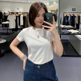 TH2025现货夏季经典款纯棉纯色面料柔软圆领针织短袖L1024521